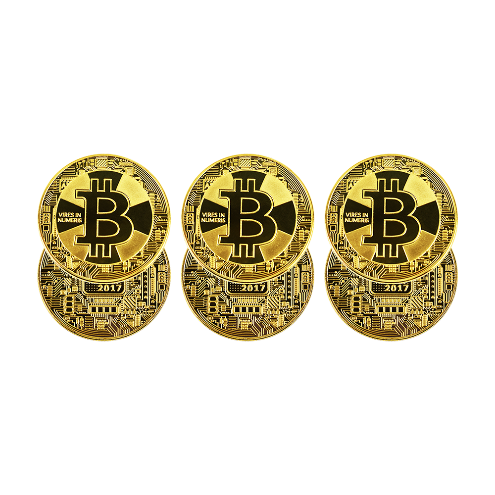 ZEstaw monet kolekcjonerskich bitcoin